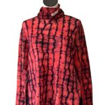 ZARA NWT KNIT TIE-DYE SWEATER - BLACK ORANGE Wool Blend TurtleNeck Photo 4