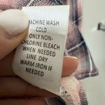 Anthropologie’s “Hazel' Pink Plaid Crochet Lace Embroidered Western Look Size XL Photo 9