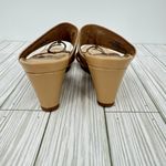 Coach and Four Viola tan wedge slip on sandals size 6 Photo 4