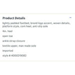 Steve Madden NEW  Madden Girl Wedge Sandals Black Cork Heel Open Toe Womens 8.5 Photo 7