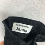 Reformation  Vicki Black Jeans Size 23 High Rise Slim Straight Stretch Photo 5