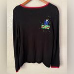 Tiara International Vintage 90s Christmas Holiday Knit Zip Cardigan Sweater XL Photo 13