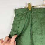 J.Crew  Essential Wide Leg Pant in Linen Kelly Green Trouser Size 8 Photo 3