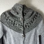Anthropologie Anthro Sleeping On Snow Wool Thick Chunky Knit Hoodie Sweater Cardigan Small Photo 2