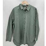 CALIA Button Front Shirt Women XL NWT Green Long Sleeve Collar Outdoors Hiking Photo 7