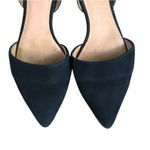Madewell Leather/Suede D’Orsay CutOut Flats 9.5 Black Point Toe Office Classic Photo 4