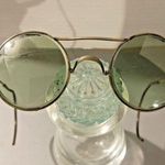 Glasses Welding Steampunk Goggles AO American Optical Green Vintage 10 72 Gold Photo 0