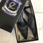 Ellemenno Vintage Romantic Coquette classy Black mules kitten heels pumps Photo 1