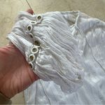 Ramy Brook  White Cream Mirrored Blouse Sz Small Photo 1