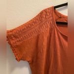 French Laundry NWT  Raglan Sleeve Crochet Trim Short Sleeve Top Size 2X Photo 5