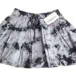 L'Agence  Tie Dye Pleated Mini Gray Skirt XS Photo 0