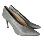 Vince Camuto  Pointed Toe Silver‎ Glitter High Heel Shoes Ankia Women's Size 8.5 Photo 2