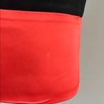 Ann Taylor  Black Skirt with Orange Satin Trim Sz 4p Photo 4
