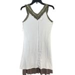 Cherish Dress Small Brown Olive Lace Elastic Waist Lined Romantic Coquette Fairy Photo 6