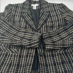 Worthington  Black and Cream Plaid Blazer Photo 3