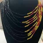 jeans peace woman necklace Yellow Photo 0