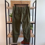 Talbots High-Rise Supersoft Cargo Cropped Woven Pant Army Green, 12 Photo 4
