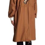 Endless Rose Tiger Patch Embroidered Oversized Parka Jacket Brown Size S New Photo 1