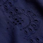 Hill House  Mila Navy Linen One Shoulder Mini‎ Dress Small Photo 7