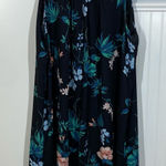 Banana Republic  black floral sleeveless Shift dress‎ size 14 work office career Photo 0