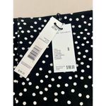 T Tahari  Midi Pencil Skirt Size M Black White Polka Dot Slit Leg Tummy Control Photo 6