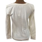 Loft Ann Taylor oriental metallic jacquard ivory sweatshirt size XS Photo 1