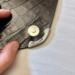 Ralph Lauren Vtg Alligator Sterling Silver Envelope Clutch Bag Crossbody Black Photo 6