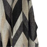 Trina Turk Jocular Geometric Chevron Silver Metallic Mock Neck Sleeveless Top XS Photo 7