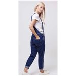 Topshop Moto Blue Denim Overalls size 4 farmhouse country Ranch Photo 1