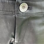 Banana Republic faux leather front black pants. Sz 6 Photo 9