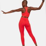 Outdoor Voices Red Tech Sweat Mid Rise Cropped Active Leggings Photo 1