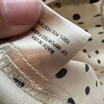 Drew  Benson Ivory Polka Dot Ruffle French Cuff Blouse Size Small NWT MSRP $212 Photo 9