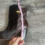 Leather Calf Hair Heeled Ankle Boots Booties Size 10 Velez for Leather Lovers Photo 9