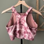 Athleta Pink Tie Dye Conscious Crop Top - Medium Photo 2