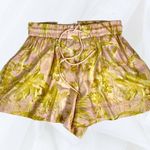 Zimmermann  Golden Relaxed Floral Silk Shorts Light Pink Yellow US 6 NWT Photo 11