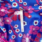 Free People Vintage  Blue and Pink Bishop Sleeve Mini Dress Only dressed Photo 4