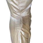 TS Couture -SATIN FEEL CREAM COLOR GOWN-SIZE SMALL Photo 12