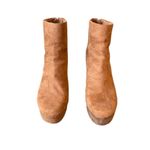 Steve Madden Gusty Platform Ankle Chunky Heeled Booties in Tan Womens Size 9.5 Photo 3