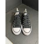 Converse  Chuck Taylor All Star Platform Sneakers Black White Canvas Womens 8 Photo 1