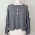 Urban Outfitters Holland Thermal Henley Oversized Top Photo 2