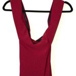 Dessy Collection NWT Burgundy Off The Shoulder Criss Cross Trumpet Dress Size 4 Photo 2