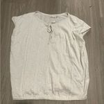 prAna  White Short Sleeve Women's Top Photo 0