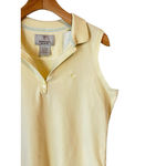 Browning Sleeveless Top Womens L Yellow V Neck Button Collared Tank Shirt NWT Photo 3