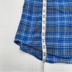 Stio Flannel Shirt Womens Size Med Blue Plaid Long Sleeve Dovetail Cabin Outdoor Photo 9