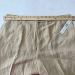 Kate Hill NWT Linen Blend Pants Indian Summer Beige Cropped Trousers Womens 18W Photo 4