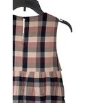 Hayden LA‎ Women Dress Embroidered Floral Plaid Sleeveless Multicolor Small Brown Photo 7