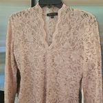 💕MARINA💕 Scalloped Sequined Lace Sheath Dress ~ Blush Medium M NWT Photo 8