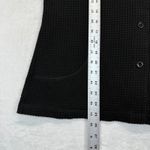 Eileen Fisher Black Textured Knit Jacket Made in USA Italian Fabric M Photo 2