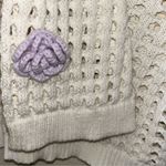 Wild Fable Off White Crotchet Crop Top(Size XS) Photo 4