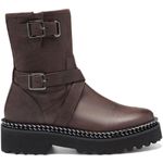 Vince Camuto  Womens VCMESSTIA Leather Lug Sole Ankle Boots In Brown Photo 1